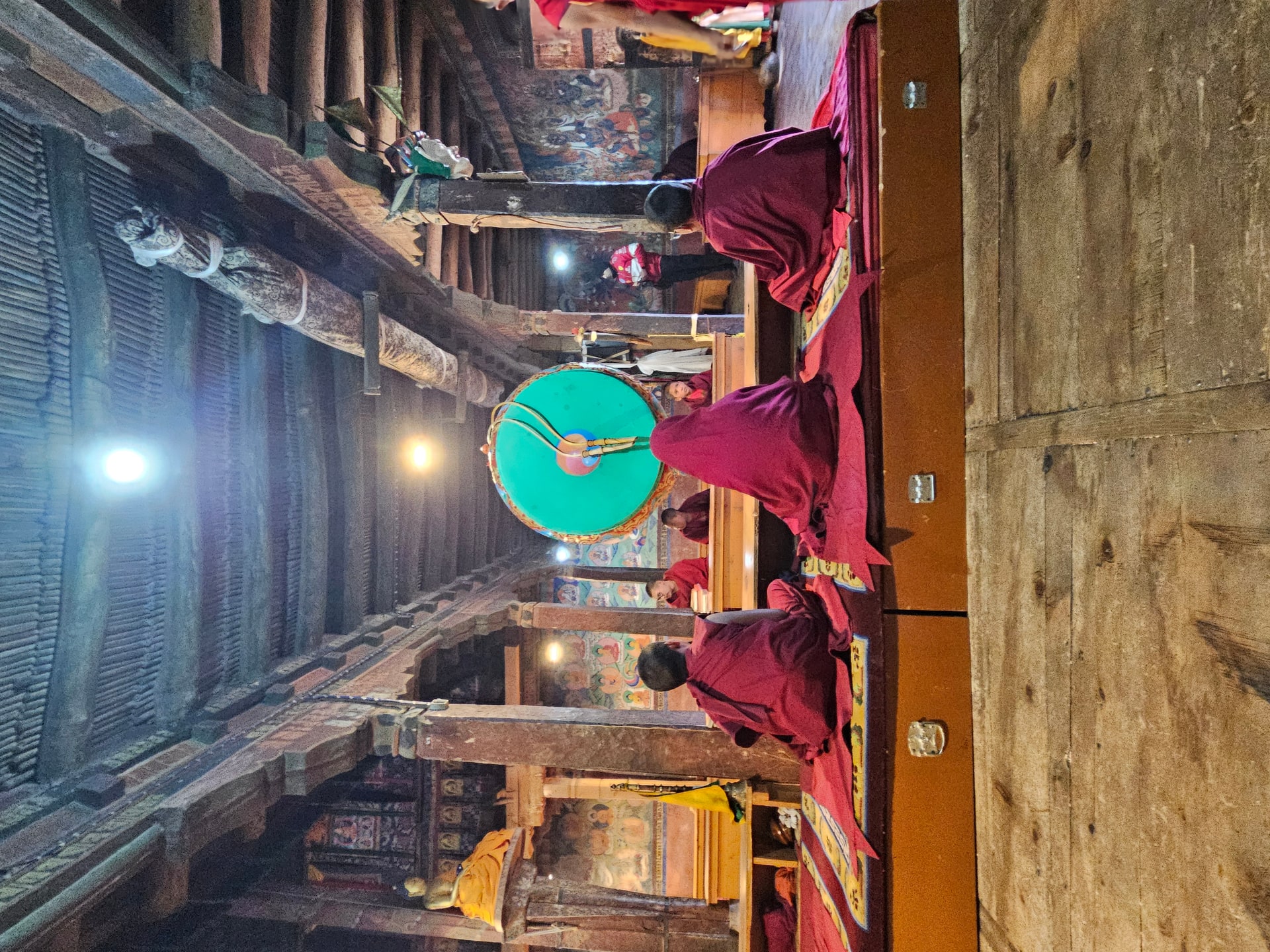 Morning prayers at Thiksey